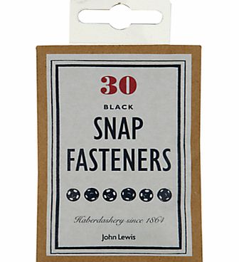 John Lewis Heritage Snap Fasteners, Pack of 30,