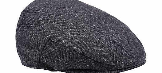 John Lewis Herringbone Tweed Hat, Grey