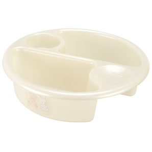 John Lewis Hide and Seek Top and Tail Bowl- Cream