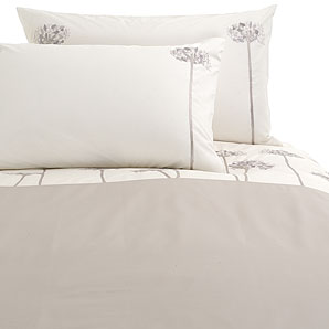 john lewis Hydrangea Duvet Cover- Oyster/Taupe- Double