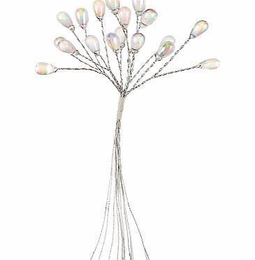 John Lewis Iridescent Teardrops, Pack of 6