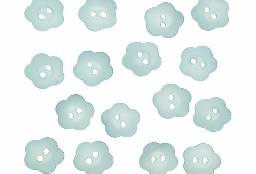 John Lewis Jelly Flower Buttons, 15mm, Pack of 20