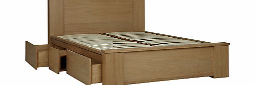 John Lewis Keep Oak Storage Bedstead, Kingsize