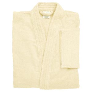 John Lewis Kimono Unisex Bathrobe, Cream, Extra Large, 112cm - 117cm, 42in - 46in