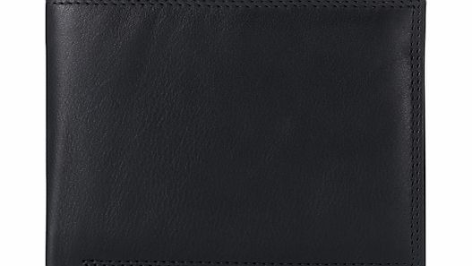 John Lewis Leather Bi-Fold Wallet, Black