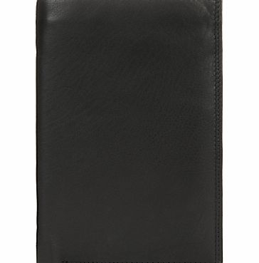 John Lewis Leather Breast Wallet, Black