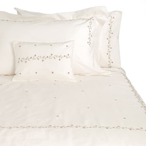 john lewis Little Rose Duvet Cover- Oyster / Pink- Kingsize