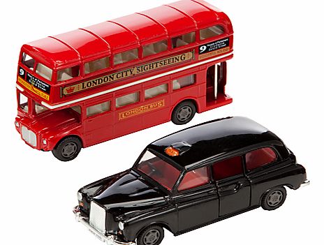John Lewis London Bus and Taxi Vehicle Set