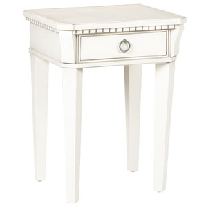 john lewis Louisa Bedside Table- Soft White