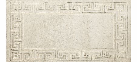 Madras Greek Key Rugs, Cream