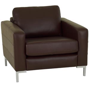 Maestro Leather Chair- Chocolate