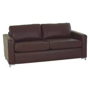 Maestro Leather Sofa Bed, Chocolate