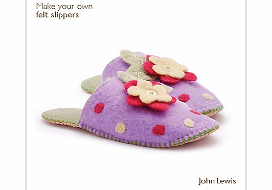 John Lewis Make Your Own Felt Slippers Kit
