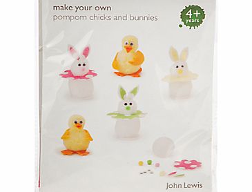 John Lewis Make Your Own Pompom Chicks and Bunnies