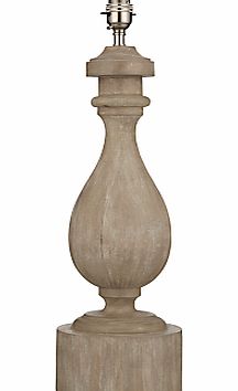 John Lewis Marielle Wood Lamp Base, Sand