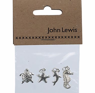 John Lewis Marine Animal Charms, Pack Of 4,