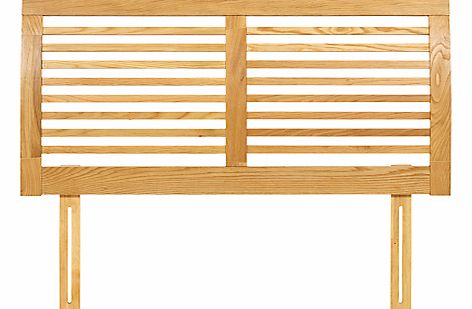 John Lewis Marlow Oak Headboard, Natural, Double