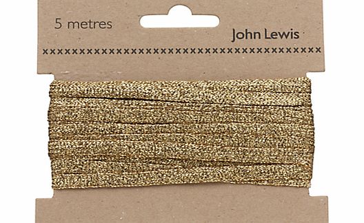 John Lewis Metallic Braid, 5m
