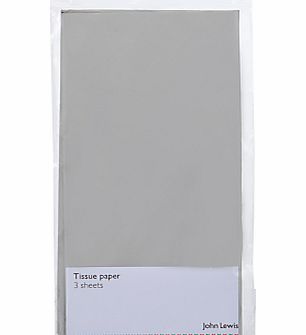 John Lewis Metallic Tissue Paper, Silver