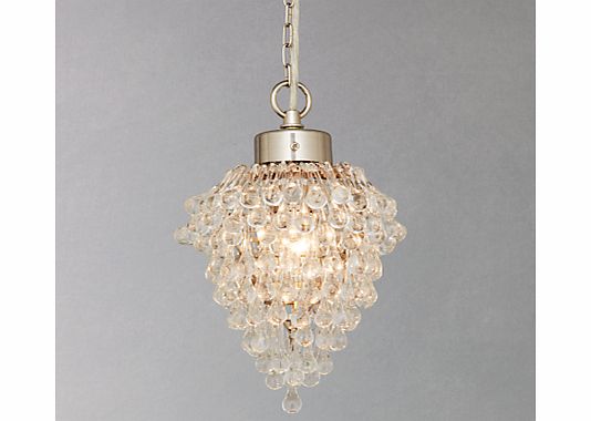 John Lewis Millicent Bunch Pendant, Satin Nickel