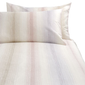 john lewis Mineral Stripe Duvet Cover- Blossom- Super Kingsize