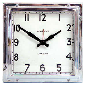 John Lewis Mini Quad Clock, Chrome