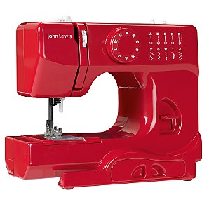 John Lewis Mini Sewing Machine Red
