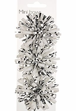 John Lewis Mini Snowstorm Bow, Set of 3