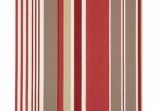 John Lewis Multi Stripe Fabric, Claret