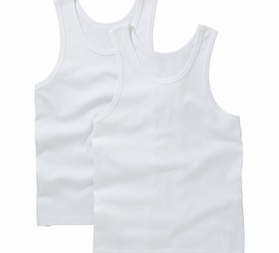John Lewis Organic Cotton Singlet Vests, Pack of