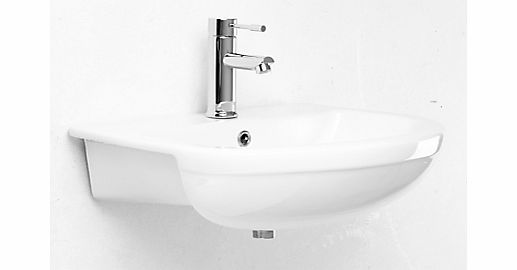 John Lewis Oslo Semi-Recessed Bathroom Sink