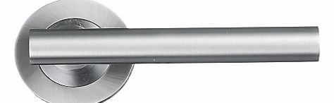 John Lewis Petra Lever Rose, Satin Chrome, Pair