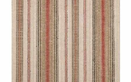 John Lewis Pianosa Stripe Fabric, Soft Red