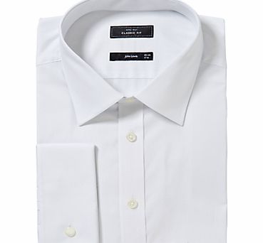 John Lewis Pima Cotton Double Cuff Shirt, White