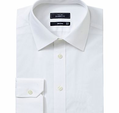 John Lewis Pima Cotton Single Cuff Shirt, White