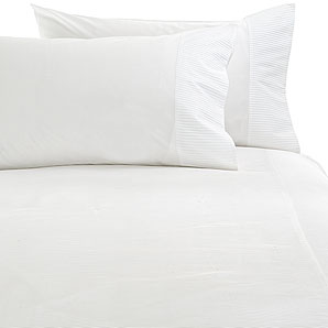 john lewis Pleats Duvet Cover, White, Kingsize