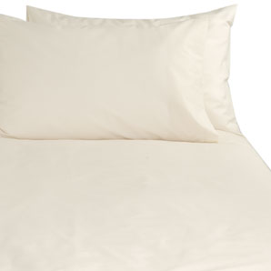 John Lewis Polycotton Percale Duvet Cover- Oyster- Single