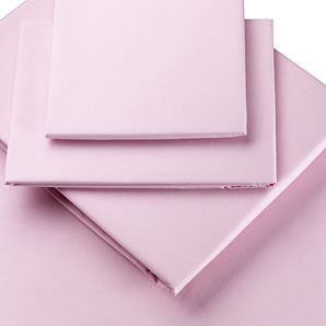 John Lewis Polycotton Percale Flat Sheet, Pretty Pink, Single
