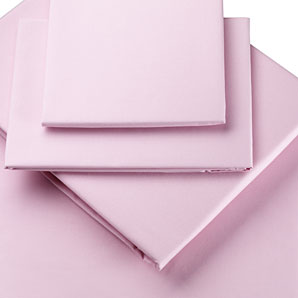 John Lewis Polycotton Percale Pillowcase, Pretty Pink, Standard