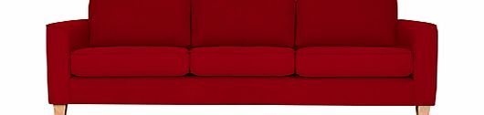 John Lewis Portia Grand Sofa, Fraser Crimson Red