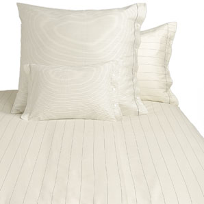 john lewis Premium- Double Stripe Duvet Cover- Ivory- Kingsize