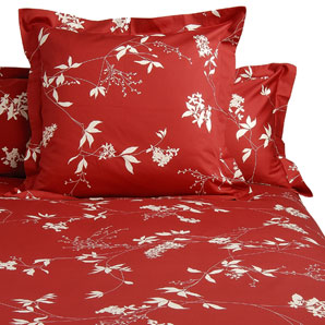 john lewis Premium- Silhouette Duvet Cover- Rosso- Super Kingsize