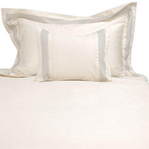 john lewis Premium- Tailored Stitch Duvet Cover- Ivory- Single