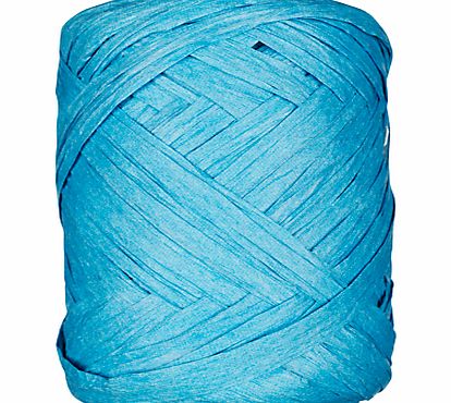 John Lewis Raffia Ribbon, Turquoise, L25m