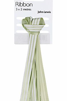 John Lewis Ribbon, Green, L2m