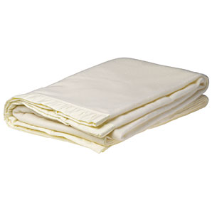 john lewis Richmond Blanket, White, Single, W180 x L230cm