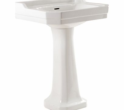 John Lewis Roma Double Tap-Hole Bathroom Sink