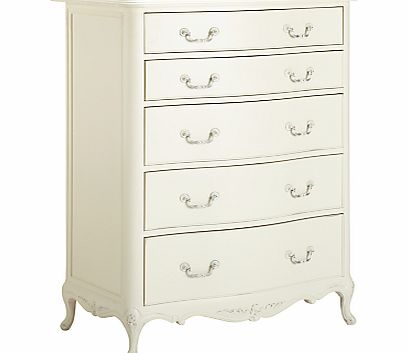 John Lewis Rose 5-Drawer Chest, Ivory
