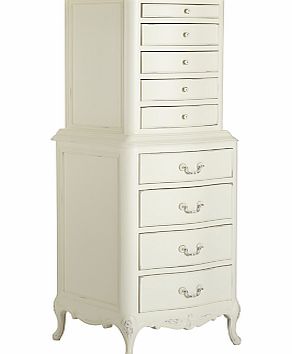 John Lewis Rose 9-Drawer Ladies Chest, Ivory