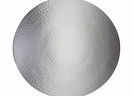 Round Hammered Metal Placemat
